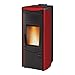 Produktbild La Nordica - Extraflame wasserführender Pelletofen Milinda Idro Steel 2.0 (14 kW) Metall Bordeaux
