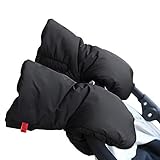 【Guantes Invierno con Gran tamaño】 Estos guantes de polar son lo suficientemente grandes (aproximadamente 9 * 31 * 3cm) para que pueda meter dentro sus manos y las mangas de su chaqueta, asegurándote de que las muñecas y manos estén bien calentitas todo el tiempo.