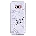 Produktbild ZHOUZEKAI Samsung Galaxy s8 Plus Hülle, TPU Weich Handy Schutzhülle Silikon Backcover Handytasche Marmor-Muster Ultra dünn Schale Bumper Cover für Samsung Galaxy s8 Plus Designs:Junges Mädchen