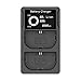 Price comparison product image Janly  LP-E6 Double Battery Charger for Canon EOS 5D Mark II/III EOS 6D 7D 60D 60Da