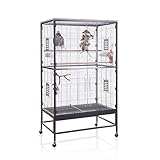 montana käfig durch die im Lieferumfang enthaltenen Plexiglasscheiben wird ein Großteil des Schmutzes abgefangen, was die Reinigung ausserhalb des Käfigs vereinfacht.