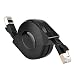Produktbild Zerone 1.5 Meter Einziehbar Cat7 RJ45 LAN Ethernet Kabel Flexibles Netzwerkkabel Netzwerk Verlängerungs Kabel für PC Laptop Macbook Computer