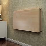 Folding Desk Bureau Mural Pliant en Bois Massif, Table Pliante Convertible (Taille : 80 * 50cm)