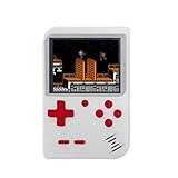 TianranRT Retro Mini 2 Handheld Konsole Emulator Eingebaut 129 Klassisch Video Spiele Geschenk (Weiß)