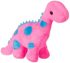 Amazon Brand - Jam & Honey Dinosaur Soft Toy, Magenta, 22 cm