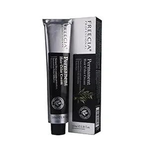 Freecia Professional Permanent Hair Color - 8.1 Light Ash Blonde 100ml Tube. Upto 80% organic permanent hair color with natural grape seed, wheat germ & oil based color.