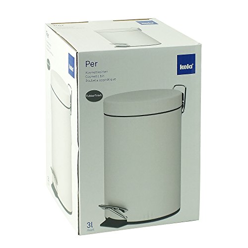 Kela 20325 Kosmetikeimer, 3 l, Metall, Per, Weiß - 7