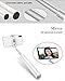 Price comparison product image Selfie Stick Diadia Bluetooth Extendable Foldable Selfie Stick Tripod Shutter for Iphone X 8 7 6 Plus Galaxy Note S8 Google LG Samsung Blackberry Huawei and More (White)