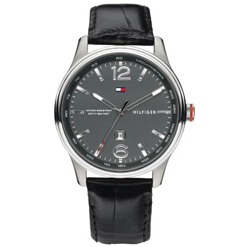 Tommy Hilfiger Herren-Uhr Leder schwarz 1710314 Tommy Hilfiger Herren-Uhr Leder schwarz 1710314
