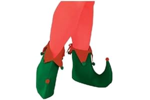Rubies 26500NS Adult Green/Red Elf Shoes Party Supplies, Men, Women, Multicolor, One Size Halloween Halloween