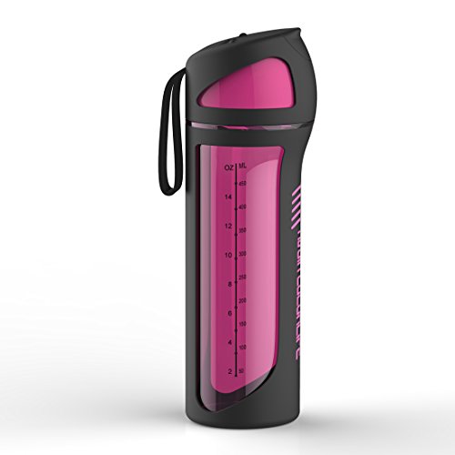 AVOIN colorlife 550ml bruchsichere und kratzfeste Sport-Wasserflasche mit auslaufsicherem Deckel – BPA Frei, ungiftig & umweltfreundlich - 2