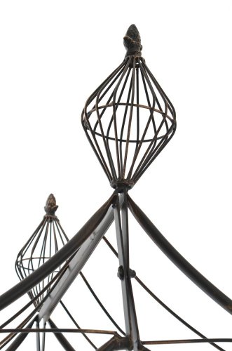 CLP Rosenbogen DOLKAR, Eisen pulverbeschichtet, ca 130 x 50 cm, Höhe ca 245 cm bronze - 3