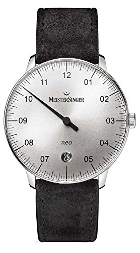 MeisterSingerMens Form and Style Neo Automatic Sunburst Silver NE901N