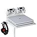 Produktbild Wandhalterung, Spielkonsolentisch für PS4 (1/Slim/Pro, Xbox (One/S One/360), horizontale Befestigung, leiser Ventilator, inkl. Controllerhalterung und Headset-Halterung, Borangame