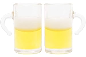 Odoria 1/12 Miniatura 2pz Jarras de Cerveza Cocina Accesorio para Casa de Muñecas