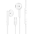 KP TECHNOLOGY In-Ear Earphones for Samsung Galaxy A36 5G / Galaxy A35 5G / Galaxy A34 5G / A33 5G Headphones Headset Earbuds with In-Line Remote Control (WHITE)