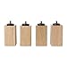 Produktbild IKEA burfjord 3 7/20,3 cm Schlafzimmer Bett aufstehen, – Beste Holz natur Bett Bein aufstehen, – Einfach zu installieren – [Set von 4] – M8 | 8 mm metrisches Ende