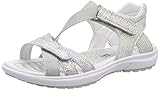 graue sandalen mit keilabsatz Muster: Uni Superfit Mädchen Rainbow Riemchensandalen Grau (Hellgrau 25) 31 EU