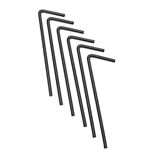 Relaxdays Rosenbogen Blatt mit Verzierung HBT 226 x 144 x 36,5 cm Rankhilfe und Torbogen als Kletterhilfe für Kletterrosen aus Eisen mit 6 Heringen stabiles Rankgitter und Rosenspalier, schwarz - 7