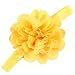 Mesh Flower Eyelet Baby Girls Elastic Yellow Headband Kids Head Accessories Hairband Princess Hair Band RS.145.00