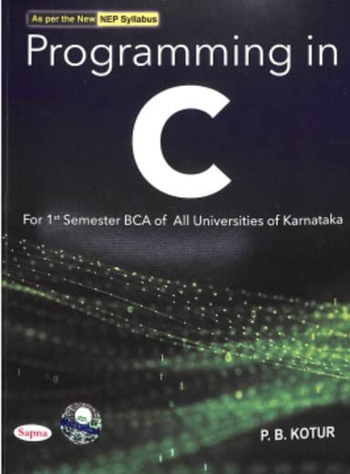 Buy Programming In C For 1st Semester Bca : Nep Book Online at Low ...
