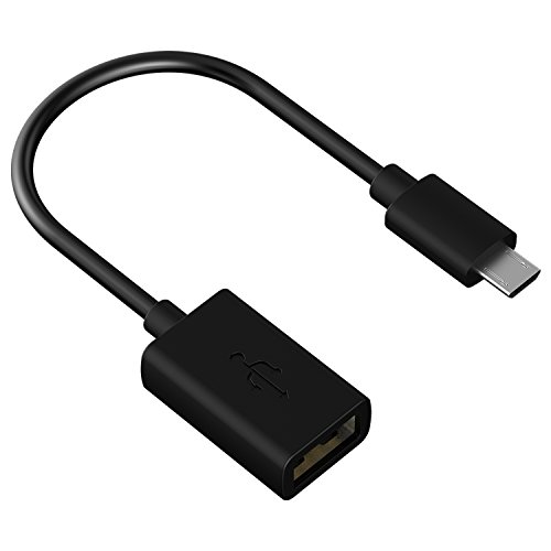 Rankie Adaptateur Micro USB vers USB 2 0  OTG C  ble Adaptateur  Lot de 3  Noir