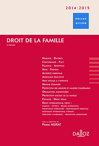 Droit de la famille 2014/2015-6e éd. francais