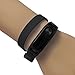 Produktbild Transer® für Xiaomi Mi Band 2 Uhrenarmband, Soft Sport 43cm Silikon Ersatz Armband Armband, Double Circle, Produktgröße: 43.50 x 1.80 x 0.80 cm (Schwarz)