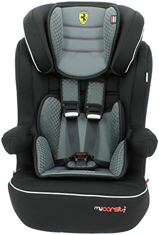 MyCarSit Ferrari High Back Booster Car Seat for Kids, Grey