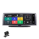 Magnétoscope Intelligent de Tableau de Bord de GPS de système de 1080p Android, Plein écran de Tableau de Bord DVR d'écran Tactile de 8 Pouces, caméra Avant/arrière de Voiture/réseau 4G/Wi-FI