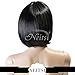 Neitsi 100% Kanekalon Fiber 14"(35cm) 160g/pc Women's Girl's Cosplay Short Synthetic BOB Hair Wigs Full Hair Extensions Wigs (Black#)