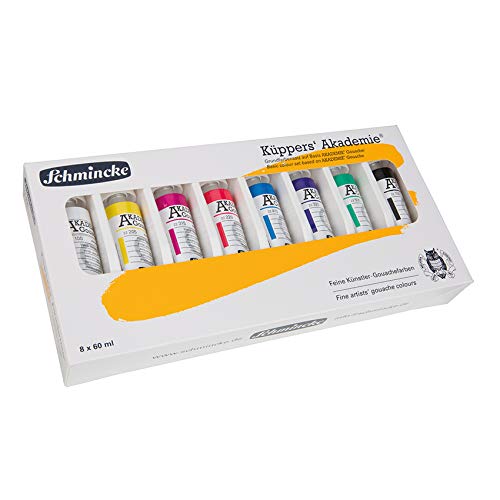 Schmincke Künstlerfarben - Pintura para Gouache (8 x 60 ml)