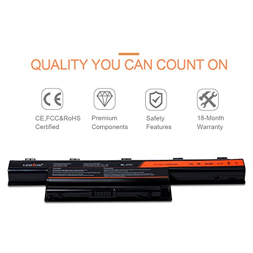 LENOGE Neue Laptop-Batterie (Mit Samsung Zellen) für Acer Aspire 4253 4551 4552 4738 4741 4750 4771 5560 7750G und Acer TravelMate 4740 4740G 5735 5735Z 5740 5740G und Gateway NV55C - 3