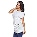Produktbild Sexy Lingerie Wild Bottoming Shirt Round Neck Short Sleeve Left Button Wild Bottoming Shirt Casual Straight Shirt  White  L