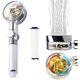 360 Degree Rotatable Pressure Shower Head with SANEC Turbo Propeller and Filter Water Saving