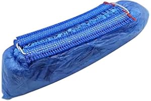 VRACING Copriscarpe Monouso, Dispenser Copriscarpe per Calzari Monouso Usa e Getta, Copriscarpe Automatico Antiblocco di 3” Generazione (Manuali Antiscivolo 100pz)