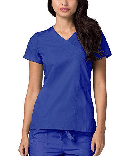 Adar Uniforms Uniformes Médicaux Blouse d'Hôpital Double Portefeuille Vêtements de Travail pour Femmes - 2630 Couleur: RYL | Taille: XS
