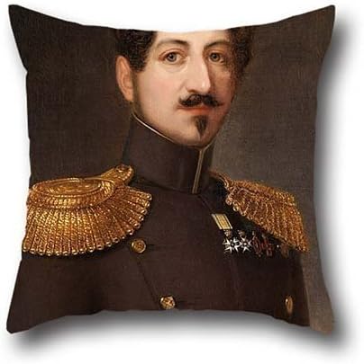 Oil Painting Erik (Wahlberg) Wahlbergson - Oscar I, King Of Sweden And Norway 1844-1859 Pillowcover 18 X 18 Inches / 45 By 45 Cm For Home Theater,bf,chair,play Room,wedding,lounge With Each Side