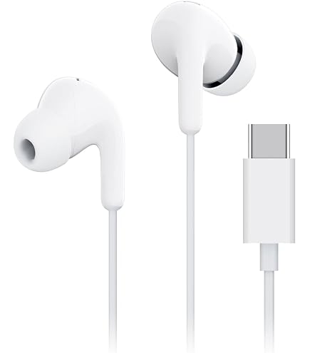 Auricolari USB-C Canalari Per Honor 400/300/200/100/90/70 Pro/Lite &ndash; Nero/Bianco Con Microfono