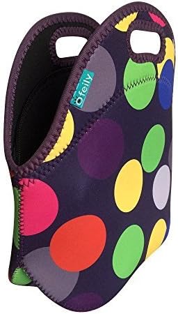 Lunch Tote, OFEILY Lunch boxes Lunch bags with Fine Neoprene Material Waterproof Picnic Lunch Bag Mom Bag (Rayal blue&amp;Dot) by Ofeily