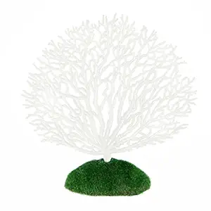 NUOLUX Coral Ornaments for Aquariums Fish Tank Artificial Coral Decoration (White)