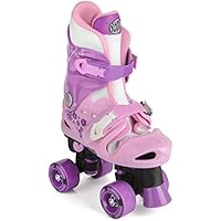 Xootz Pattini Regolabili a Rotelle da Bambina, Rosa (Rosa/Violett), 32-36 EU (13 - 3 UK)
