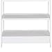 Infantastic Baby Changing Table from Natural Wood Unit 2 Storage Surfaces Furniture Nursery Baby Furniture in Different Colours (White)