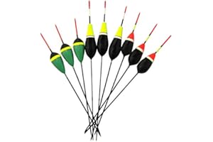 LSHEL Sunature 30 Pièces Collection Flotteur de Pêche Liège Flotteur Bois de Balsa Lumineux 1G + 1G + 2G FL19