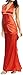 Produktbild Abendkleid rückenfrei Strassband kurze Schleppe mit Volant Neckholder Abi-Ballkleid Hollywood-Style Promi-Look lang orangerot Charmeuse-Satin Größe 40