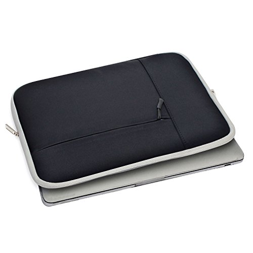 Ivencase® stoßfest Neopren Laptop Sleeve Tasche Hülle Beutel Für 11-11.6 Zoll Laptop / Notebook / MacBook / MacBook Air 11 / Chromebook Schwarz - 5