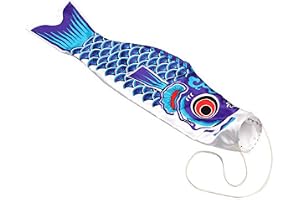 Alamor 70 cm Koi Nobori karp vindstrumpa koinobori fisk drakflagga hängande dekor –