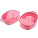 Produktbild Waschschüssel Schüssel Kunststoff Maniküre Behandlung Lösungsmittel Pflege Bad Nägel Finger rosa