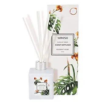 MINISO Elegant Series Reed Stick Scent Diffuser Elegant Rose Fragrance White