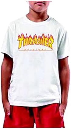 Thrasher original Boys' T-Shirt - White - 12 Years